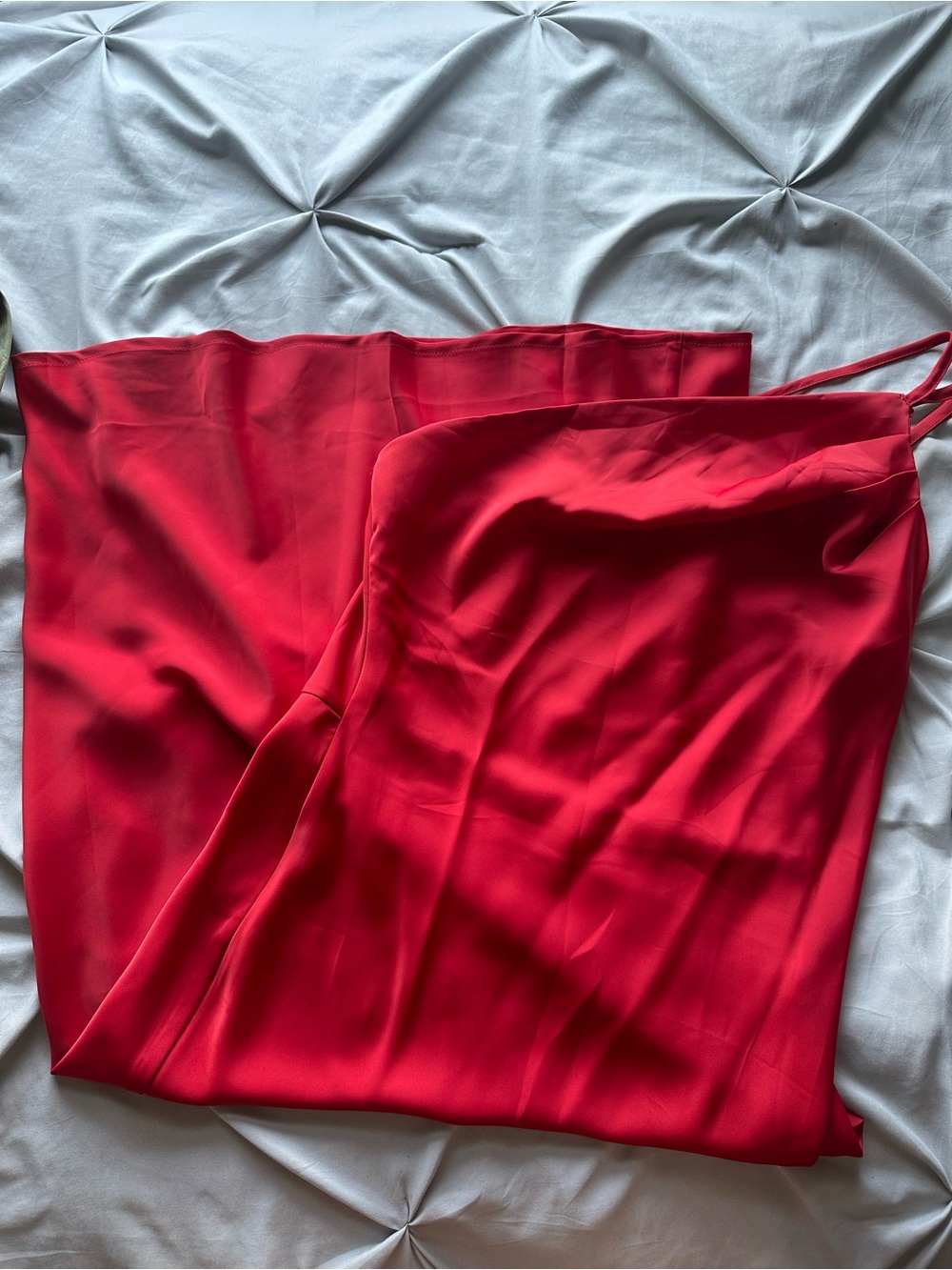 Women's Red Maxi Dress with Spaghetti Straps